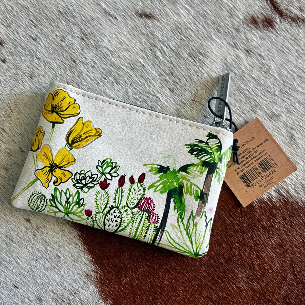 Starbucks California Bear Coin Purse Card Holder Keychain NWT - Picture 2 of 6